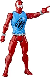 Hasbro- Spiderman Web Warriors Titan with 5 Jointing Points 30 cm Mod. SDOS, Multicoloured (E73295L2)