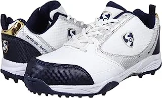 حذاء شبكي SG 4.0 أبيض ، كحلي ، فضي (رقم 10 ، 10 المملكة المتحدة)