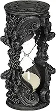 Design Toscano WU71561 Gothic Grains of Time Gargoyle Hourglass,Gray Stone Twin