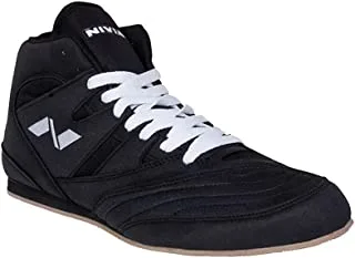 Nivia Men's Mesh PU Kabaddi Shoes (Black White) - 7 UK