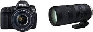 Canon Eos 5D Mark Iv 24-105mm F/4L Is Ii USm Lens - 30.4Mp, Dslr Camera, Black & Tamron Sp 70-200mm F/2.8 Di Vc USd G2 Lens For Canon A025E