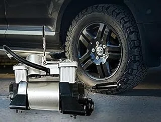 Heavy Duty Car Air Compressor Tire Inflator 2 Cylinder Blower