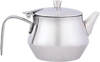 Raj Tea Pot 48 Oz 22 Cm X 9 Cm Silver-Hktp48 Silver