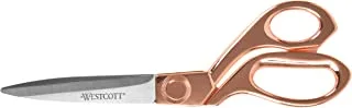Westcott 16968 8-Inch Stainless Steel Rose Gold Scissors For Office and Home
