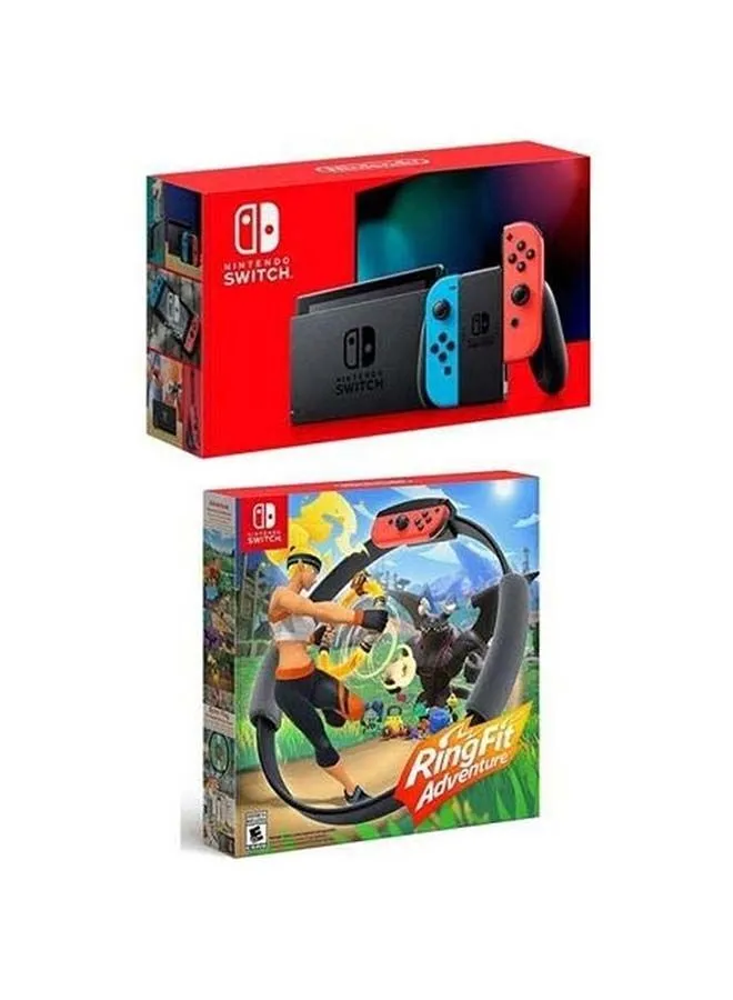 Nintendo Switch With Joy-Con Bundle With Ring Fit Adventure