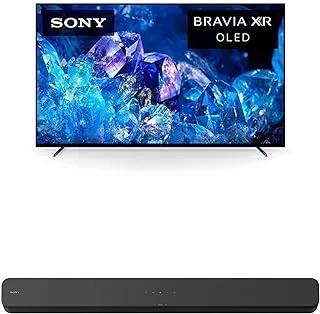 Sony BRAVIA 55 Inch OLED TV 4K UHD HDR Bravia Core™ with Smart Google TV HDMI 2.1 and Exclusive Features for The Playstation 5 - XR-55A80K (2022 Model) with Sony 2.0Ch HT-S100F