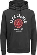 Jack & Jones Men's Logo Hood 2 Colored Sweatshirt