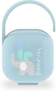 Suavinex Soother Pacifier Holder Container, Memories, Blue