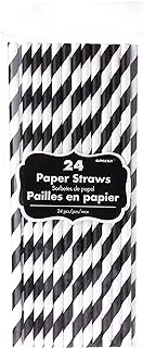 Black Paper Straws 24pcs