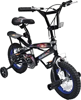 دراجة أطفال Amla Care Cobra مزودة بمقعد وجناح ، مقاس 14 بوصة ، أسود