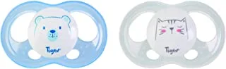 Tigex 2 Silicone Pacifiers Soft Touch 0-6M Boy