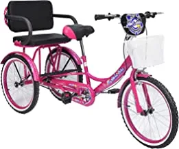 دراجة ثلاثية العجلات Amla Care TB608-20PU بمقعد داخلي ، مقاس 20 بوصة ، بنفسجي