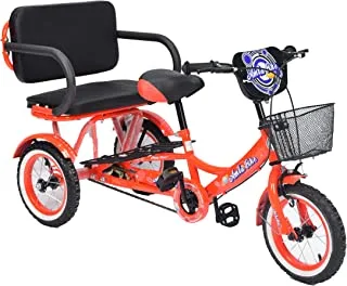 دراجة ثلاثية العجلات Amla Care TB608-14R بمقعد داخلي ، مقاس 14 بوصة ، أحمر