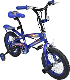 Amla Care Cobra Kids Bike with Wing and Seat, 14-Inch Size, Blue