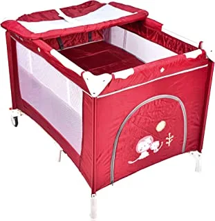 سرير هزاز للأطفال من أملا كير PL303R ، أحمر