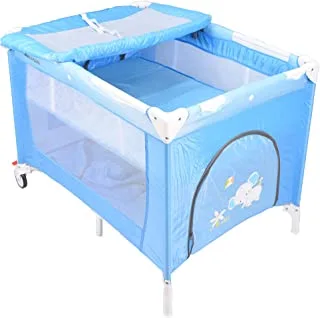 سرير هزاز للأطفال من أملا كير PL303B ، أزرق
