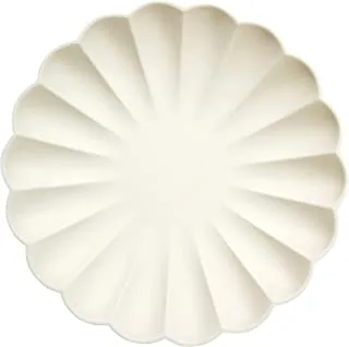 Meri Cream Simply Eco Plates 8 Pieces, Large Off-White 192481