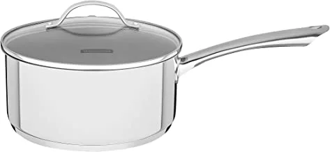 Tramontina Sauce Pan 16Cm 1.40 Lt Stainless Steel Made With Triple Ply Bottom For Better Conduction Induccion Cooktops