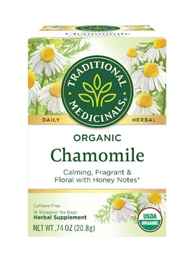 Traditional Medicinals Chamomile 16 Wrapped Teabags