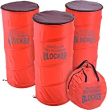 GoSports XTRAMAN Blocker Pop-Up Defenders 3 Pack - Safely Simulate Defenders for All Major Sports - Basketball, Soccer, Football and More, Black