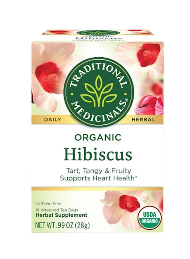Traditional Medicinals Hibiscus 16 Wrapped Tea Bags
