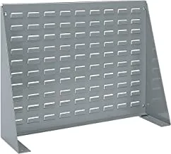 Akro-Mils Louvered Steel Work Bench Storage Rack for Mounting AkroBin Storage Bins, Gray, (28-Inch W x 8-Inch D x 20-Inch H), 98600
