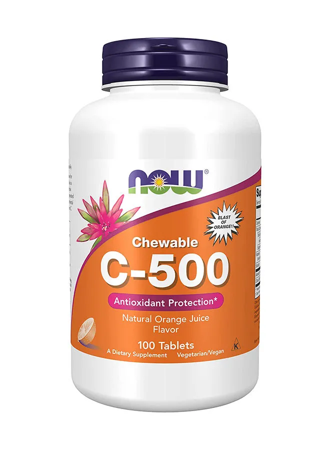 ناو فودز فيتامين C-500 100 حبة قابلة للمضغ