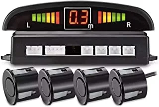 LED Car Parking Sensors Car Reverse Radar System 4 Sensors Parking Assistant Alarm Waterproof Buzzer Reminder