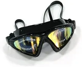 نظارة سباحة ضد الضباب من تي ايه سبورتس DC03 ، أسود
