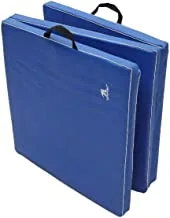 Leader Sport YJ02 3-Foldings Sports Mat, 180 cm x 60 cm x 4 cm Size, Blue