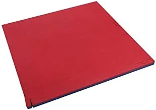 Leader Sport TD-101DD Judo Mat, 100 cm x 100 cm x 2 cm, Blue/Red