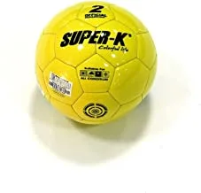 Super-K 2# Machine Stitched Funny Face Pvc Soccer Ball Ylw S661 - Size Fs