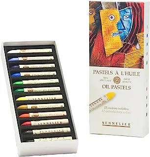 مجموعة باستيل الزيت Sennelier ، 12 قطعة (عبوة من 1) ، متعدد الألوان
