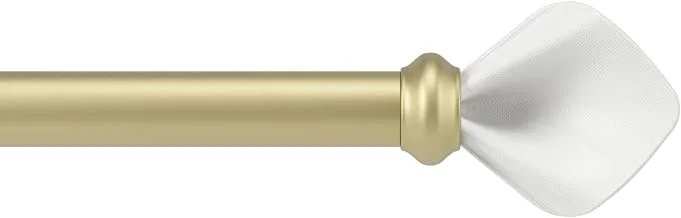 Umbra Tula Modern 1-Inch Curtain Rod, Includes 2 Matching Finials, Brackets & Hardware, 42 to 120-Inch, 120