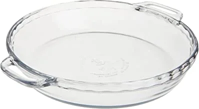 Anchor Hocking Oven Basics Deep Pie Plate, 9.5-Inch Size, Clear