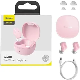 Baseus WM01 Encok True Wireless Earphones ، Pink