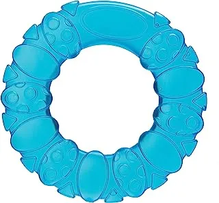 عضاضة مياه دائرية مهدئة من بلاي جرو ، زرقاء ، متوسطة