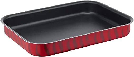 TEFAL Oven Dish | Les Specialistes 22X29cm | Non-Stick Coating | Aluminum | Heat Diffusion | Easy Cleaning | Red Bugatti | Made in France | 2 Years Warranty | J5714683