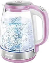 SENCOR - Electric Glass Kettle, 2200 W, Color LED Light, Heat water to a selected temperature, 2.0 L, SWK 2198RS, 2 years replacement Warranty