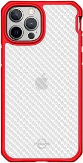 IT Skins HYBRID/TEK 3m Drop Safe For Apple iPhone - Red and Transparent