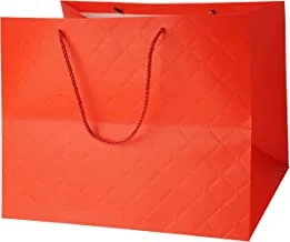 Hotpack Paper Gift Bag 1-Piece, 38 cm x 30 cm x 30 cm Size, Orange