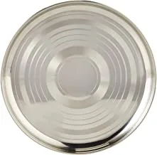 RAJ STAINLESS STEEL SILVER TOUCH PLATE, 25 CM, STCP11, DINNER PLATE, SERVEWARE, SERVING PLATE, RICE PLATE
