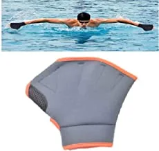 Hirmoz Neoprene Gloves Swimming Fins, Large, gray/orange, 12yrs+, H-HF6932 GO-L