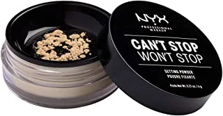 NYX Professional Makeup, Can'T Stop Won'T Stop Setting Powder - Light-Medium 02