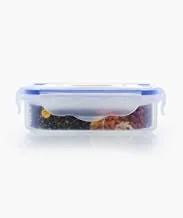 Royalford 350ml Meal Prep Container |Transparent Food Container | BPA Free, Reusable, Airtight Food Storage Tray with Snap Locking Lid | Microwavable, Freezer & Dishwasher Safe| Bento Lunch Box