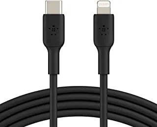 Belkin USB-C to Lightning Cable (iPhone Fast Charging Cable for iPhone 14, 13, 12 or earlier) Boost Charge MFi-Certified iPhone USB-C Cable (Black, 1m)