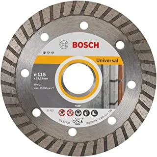 BOSCH - Standard For Universal Turbo diamond cutting disc, For small angle grinders,1 piece, 115 mm Diameter