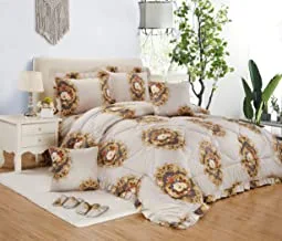 Twin Fluffy Bedding Set 10 Pieces Comforter Set Includes (1 Comforter, 1 Felt Sheet, 2 Pillow Shams, 2 Pillow Shams, 2 Slippers Set, King Size Bed