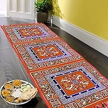 Kuber Industries Velvet Bed Side Runner/Home/Kitchen/Living Area/Office Entrance and Multi Purpose Runner 6 Feet x 2 Feet (Gold) CTKTC34004