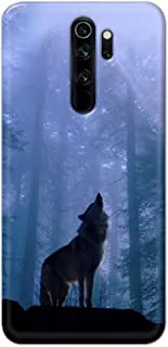 غطاء مصمم Khaalis لهاتف Redmi Note 8 Pro - Wolf houl